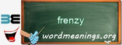 WordMeaning blackboard for frenzy
